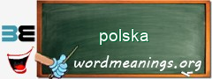 WordMeaning blackboard for polska